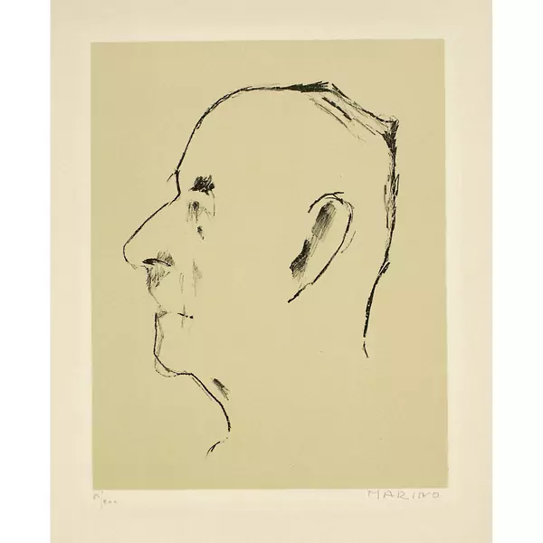 Marino Marini — Ritratto di Thomas Mann — Galerie Kornfeld