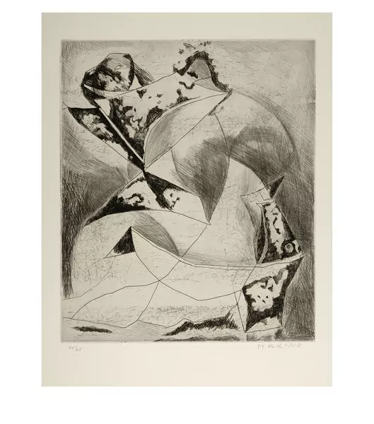 Marino Marini — Composizione. - Cavallo. - Composizione Blätter XVIII, XX und XXI aus Marino Marini Gravures — Galerie Kornfeld