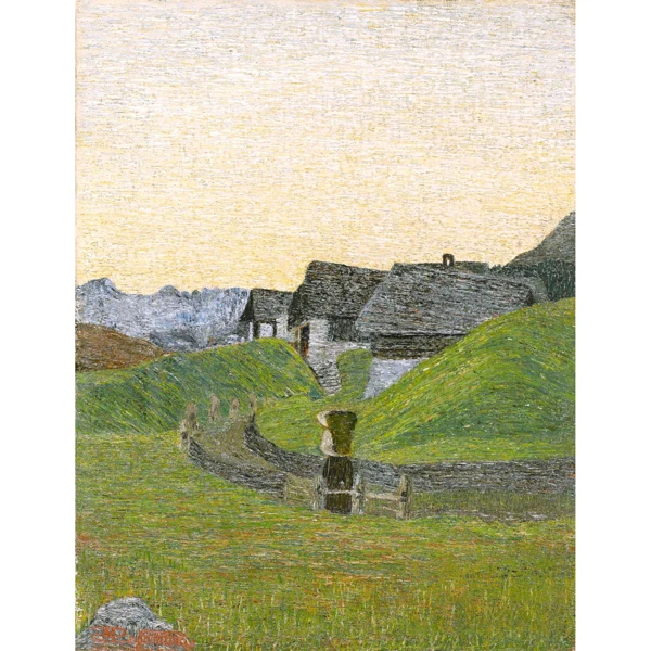 Mario Segantini — ALPENLANDSCHAFT ALPINE LANDSCAPE
