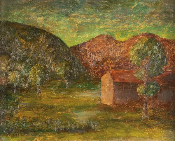 Mario Comensoli — Tessiner Landschaft, 1944