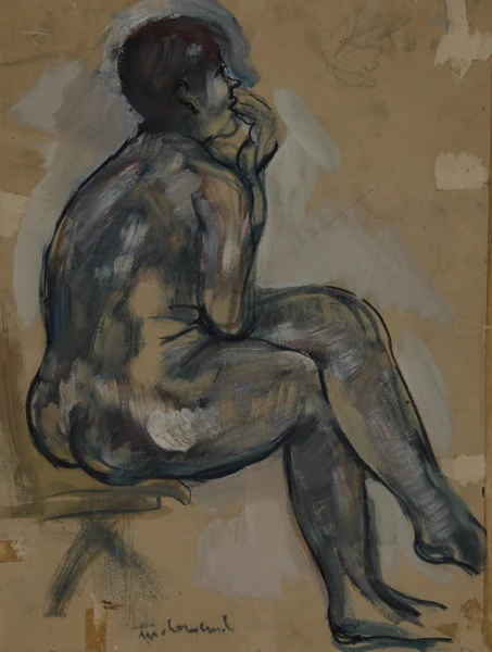 Mario Comensoli — Sitzender Akt, um 1961
