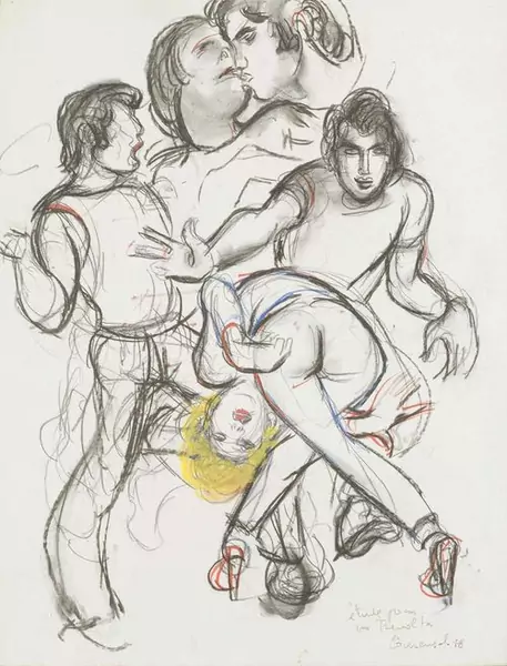 MARIO COMENSOLI — Étude pour un Travolta. 1978. — Koller Auktionen