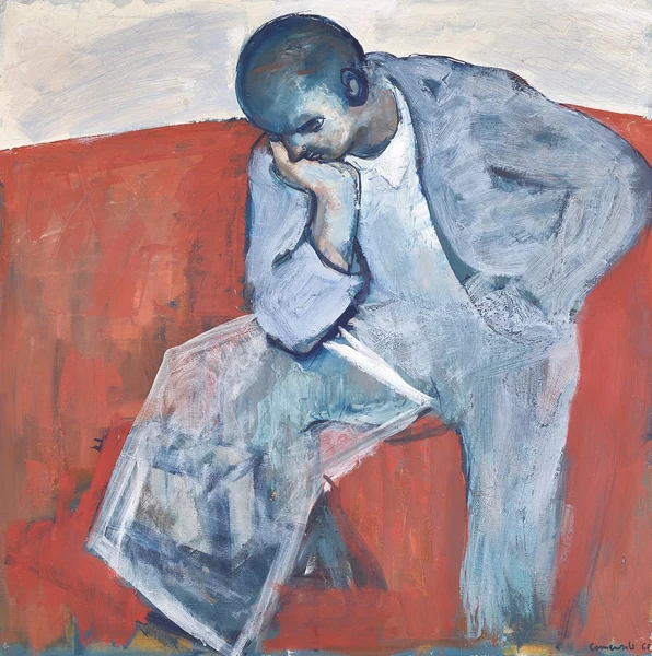 Mario Comensoli — Zeitungsleser, 1965