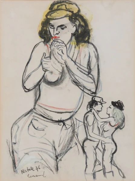 Mario Comensoli — Frau mit Zigarette, 1976