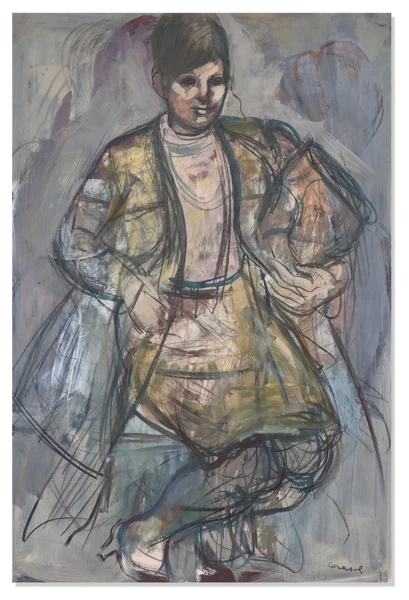 Mario Comensoli — Donna con borsetta, 1965