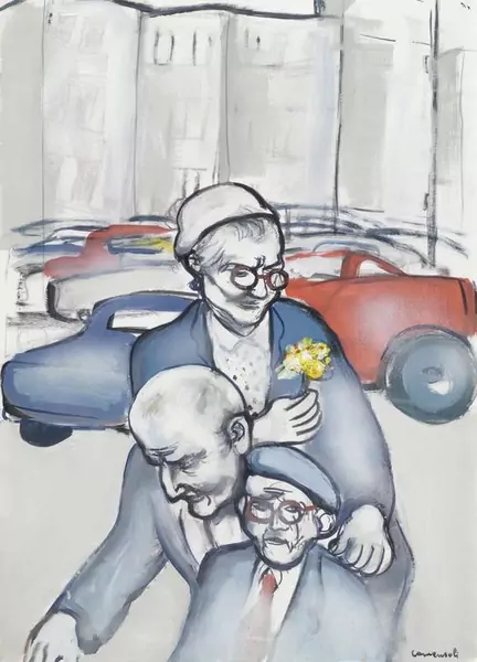MARIO COMENSOLI — Die Überalterung. Um 1970. — Koller Auktionen