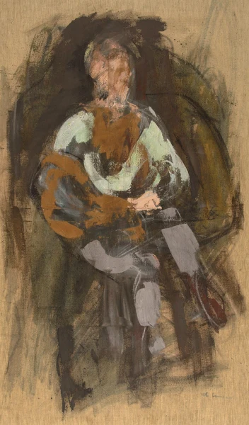 Mario Comensoli — Studie eines sitzenden Mannes, 1963