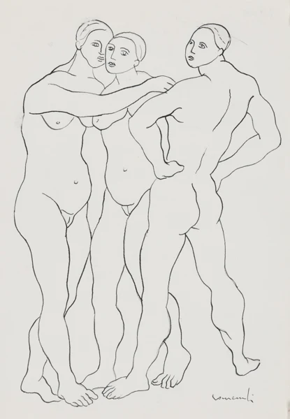 Mario Comensoli — Drei Frauen, 1949