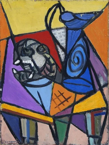 Mario Comensoli — Kubistische Komposition, 1947