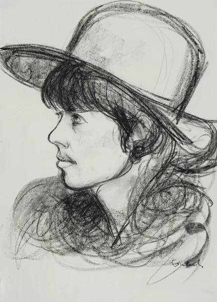 Mario Comensoli — 5 Blätter: Frauenportraits, 1980er Jahre