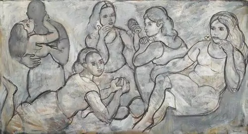 MARIO COMENSOLI — Gruppe von jungen Frauen. — Koller Auktionen