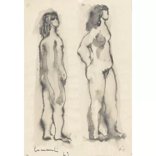 Mario Comensoli — Zwei stehende Frauen.