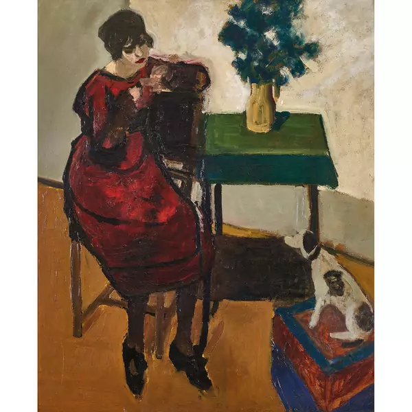 "Femme au chien"