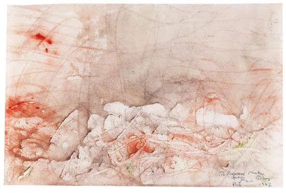 Mark Tobey — Ohne Titel (Composition in Red)