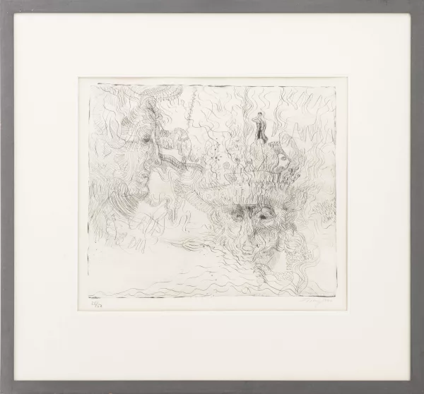 Mark Tobey — Mark TOBEY (1890-1976) "46. Two faces"