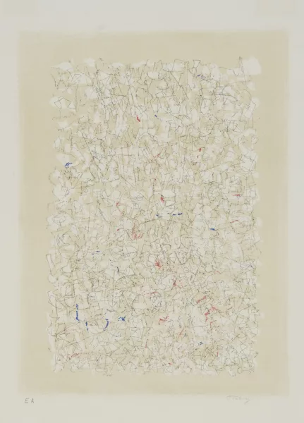 Mark Tobey — 2 Blätter: Untitled; Untitled, 1967