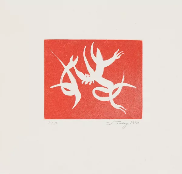 Mark Tobey — 2 Blätter: Ohne Titel, 1970; Ohne Titel, 1971