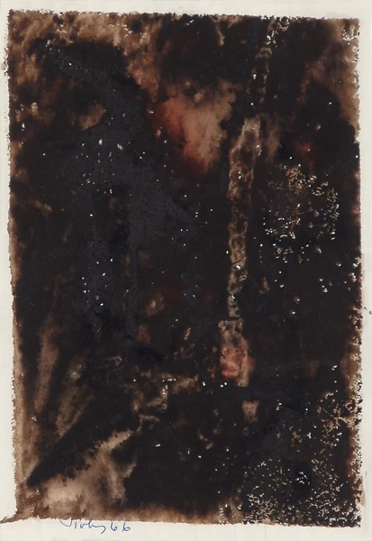 Mark Tobey — Black Painting, 1966