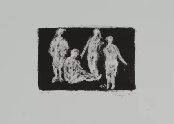 Mark Tobey — 2 Blätter: Ohne Titel, 1967; Ohne Titel