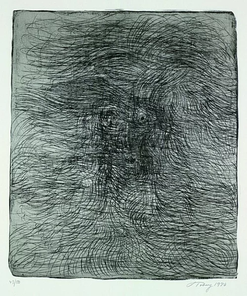 Mark Tobey — 2 Bll.: Face. Composition