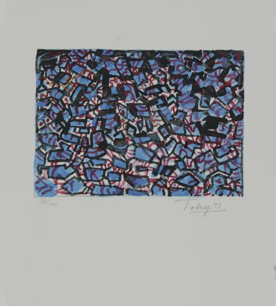 Mark Tobey — 2 Blätter: Ohne Titel, 1973; Ohne Titel