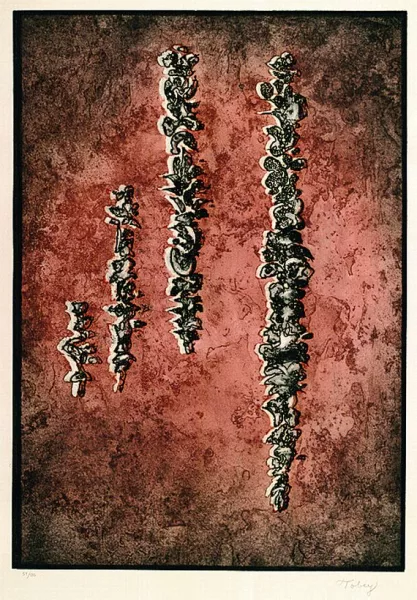 Mark Tobey — 3 Bll.: They've come back (I + II). Message from a desert Star