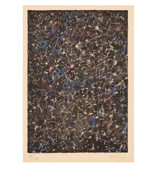 Mark Tobey — Nightflight Aus dem Portfolio "Intimate Journey 1974" — Galerie Kornfeld