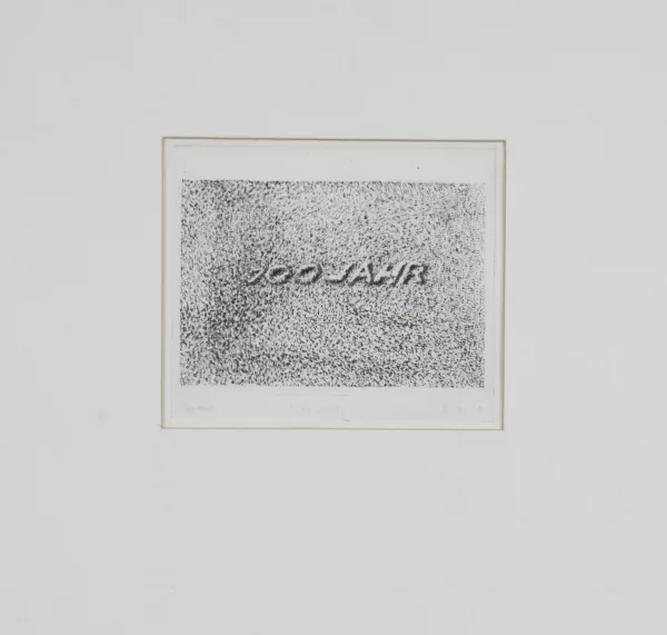 Markus Raetz — Hundert Jahre, 1970