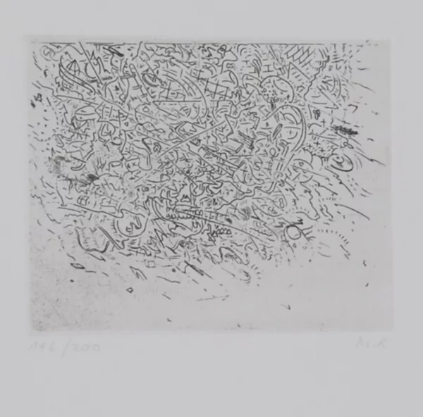 Markus Raetz — Gnuusch, 1971, aus "Graphikmappe des Schweizerischen Kunstvereins", 1975