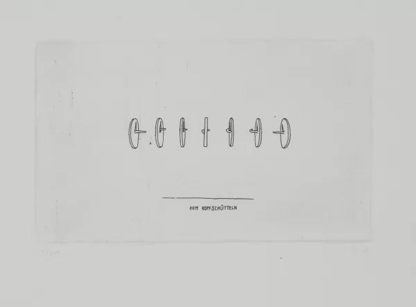 Markus Raetz — Zum Kopfschütteln, 1971