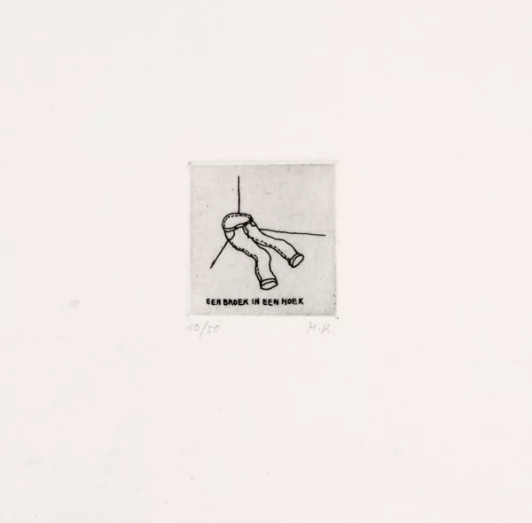 Markus Raetz — Een Broek in een Hoeck, 1970