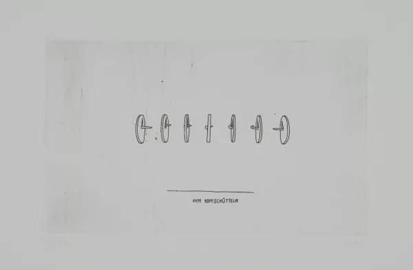 Markus Raetz — Zum Kopfschütteln, 1971