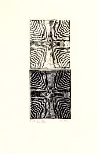 Markus Raetz — Kopfspirale, 1974