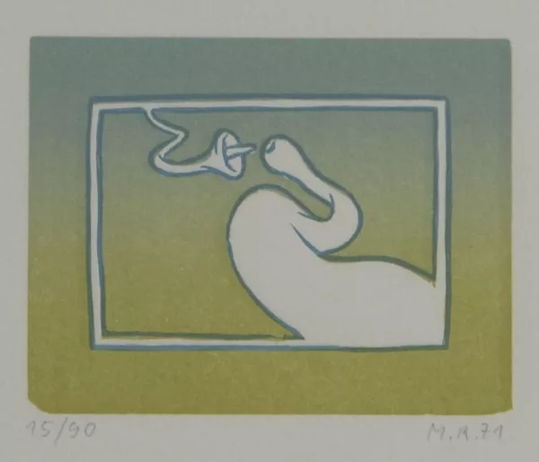 Markus Raetz — Einpolige Elektrizität, 1971