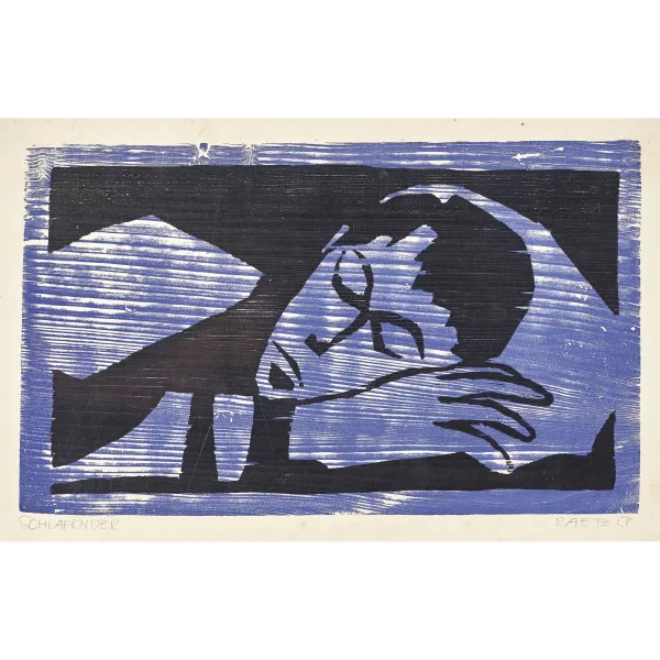 Markus Raetz — "Schlafender".
