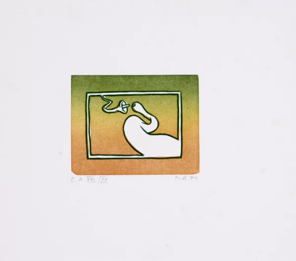 Markus Raetz — Einpolige Elektrizität, 1971, aus "Die Bücher", 1975