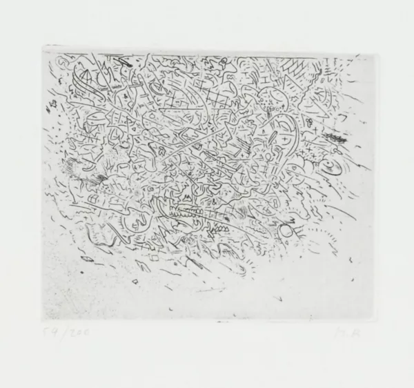 Markus Raetz — Gnuusch, 1971, aus "Graphikmappe des Schweizerischen Kunstvereins", 1975
