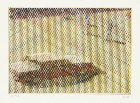 Markus Raetz — Ein Auto und einige Menschen auf der Strasse — Galerie Kornfeld