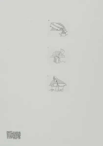 Markus Raetz — "...Anne"-Trilogie II, 1970