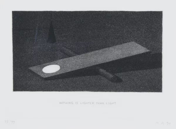 Markus Raetz — See-Saw II, 1991