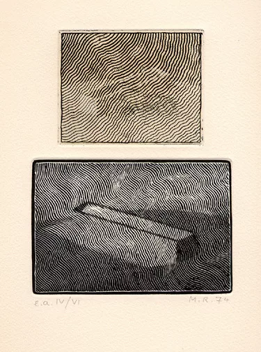 Markus Raetz — Zwei Tröge, 1974