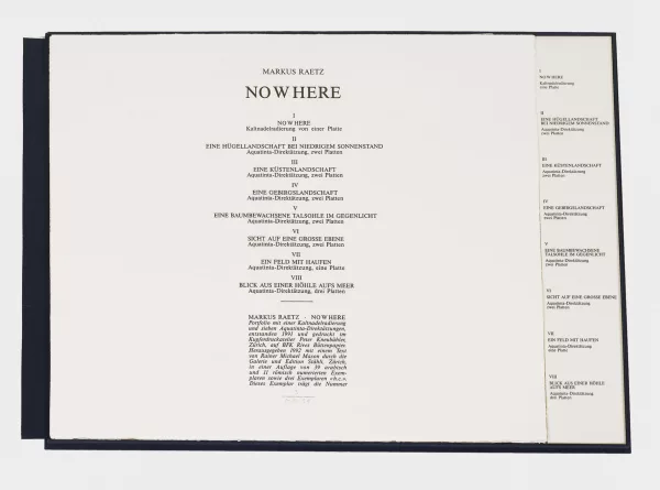 Markus Raetz — "No w here".