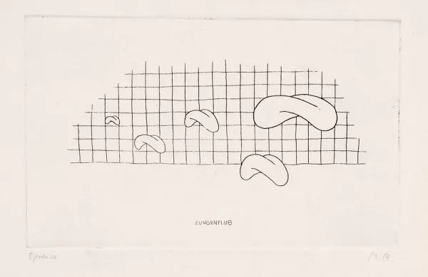 Markus Raetz — Zungenflug, 1970