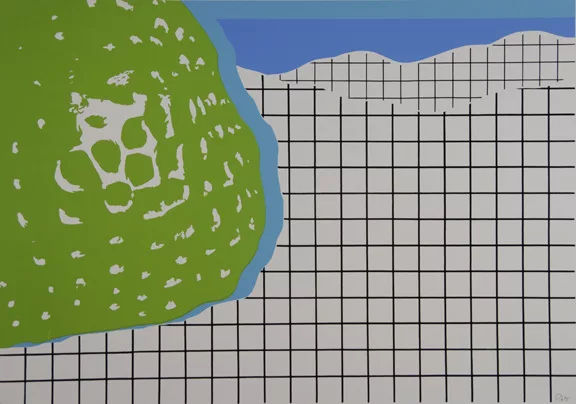 Markus Raetz — 2 Blätter: Cribriform, 1967; Erdbeere, 1967
