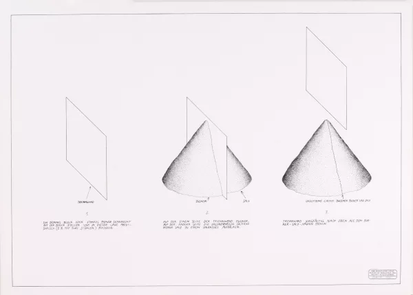 Markus Raetz — 2 Blätter: Zucker und Salz, 1969; Plakat Kunstmuseum Basel, 1971