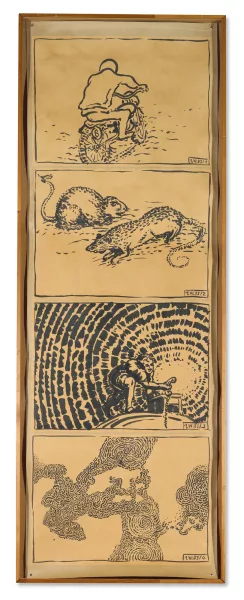Markus Raetz — Rats, Carona, 1. VI. 1973, 1973