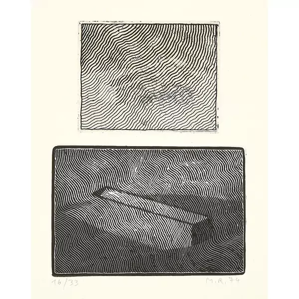 Markus Raetz — Zwei Tröge. - Soundso. - Il tonto sulla collina. - Liebespaar. - Selbstbildnis — Galerie Kornfeld