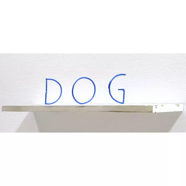 Markus Raetz — Anubis Metamorphose aus den Buchstaben "GOD - DOG" — Galerie Kornfeld