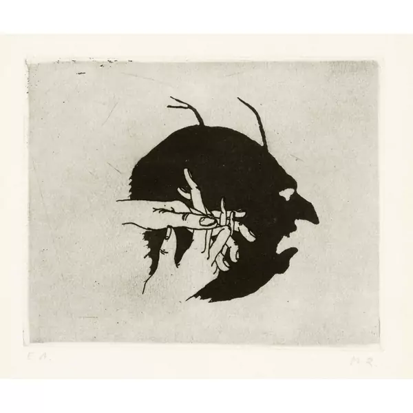 Markus Raetz — Schattenbild. - Zum Kopfschütteln — Galerie Kornfeld
