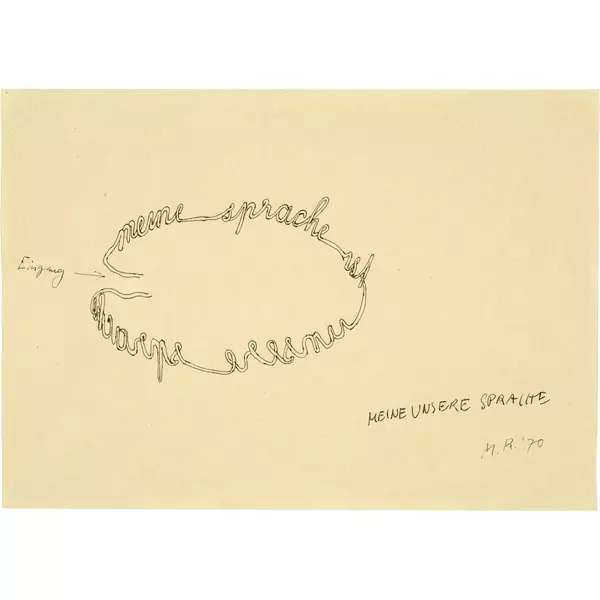 Markus Raetz — Meine unsere Sprache — Galerie Kornfeld